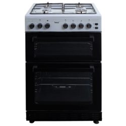 Teknix TKGF60TS Twin Cavity 60cm Gas Cooker in Silver